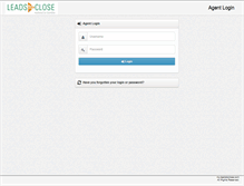 Tablet Screenshot of my.leadstoclose.com